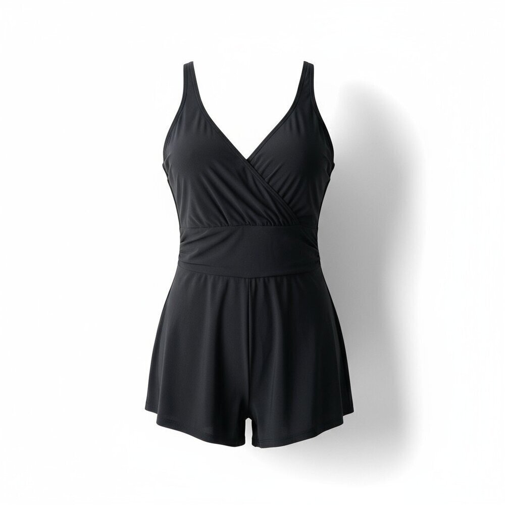 Vanishing Act Black One-Piece Swimsuit – Size 8